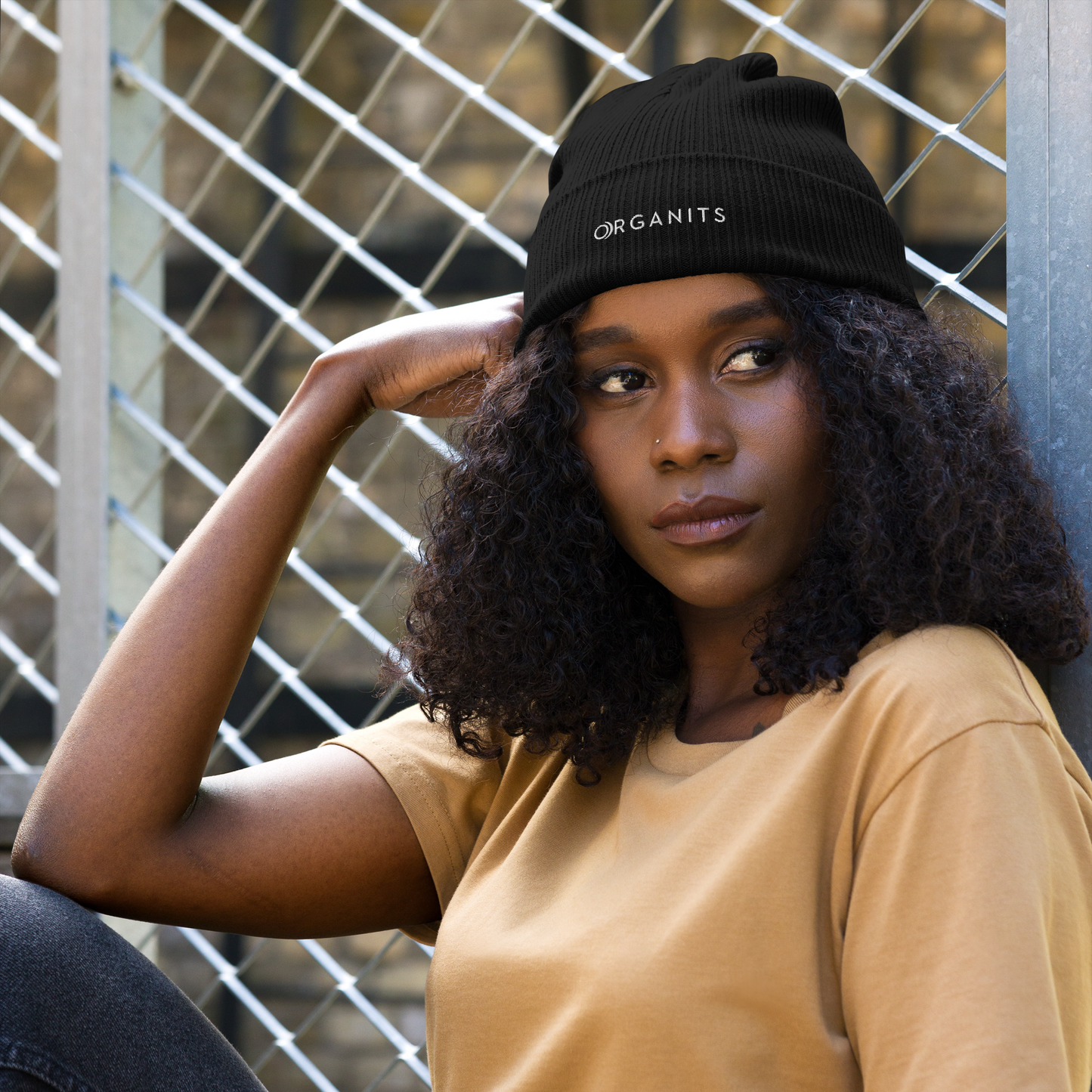 Organic Cotton Ribbed Beanie