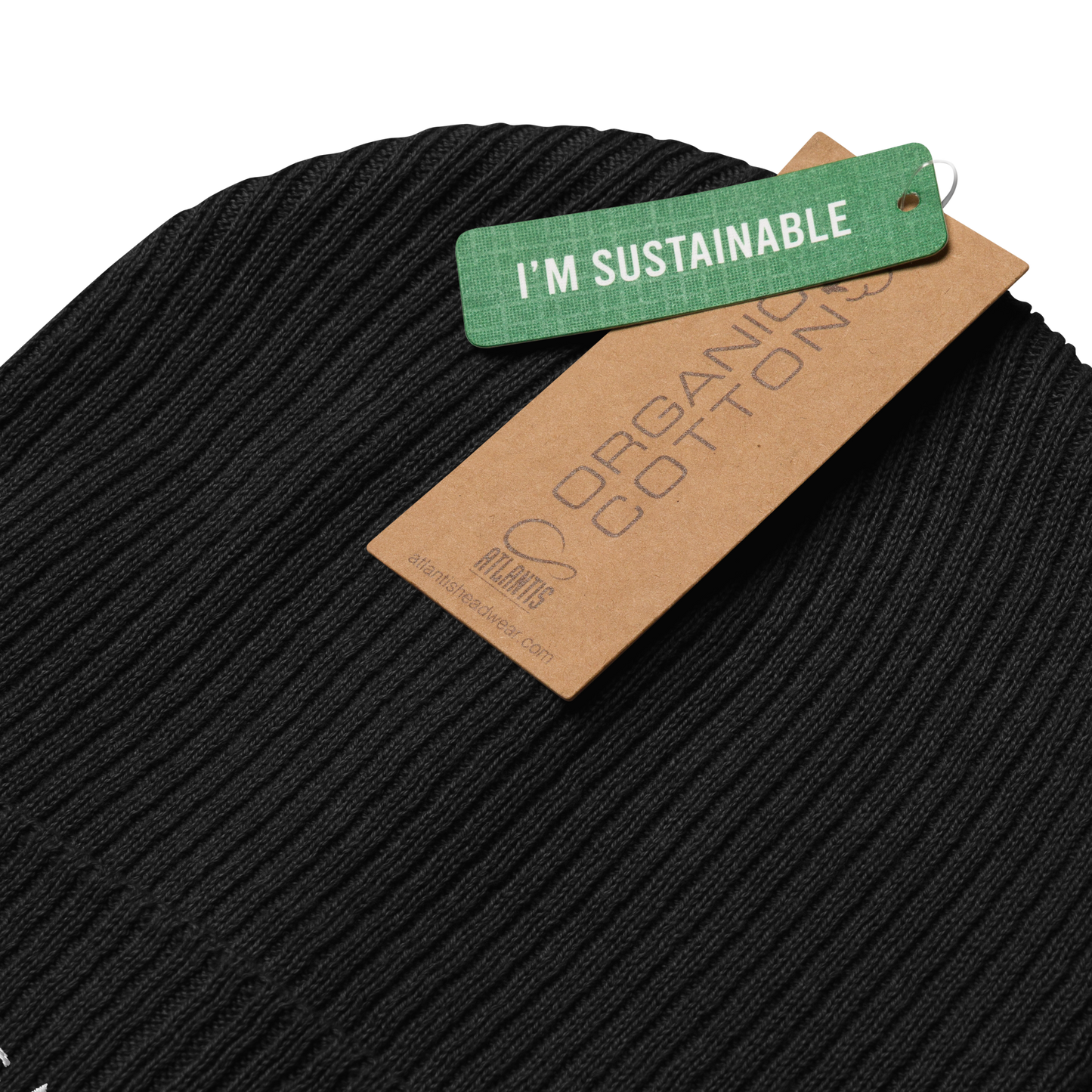 Organic Cotton Ribbed Beanie