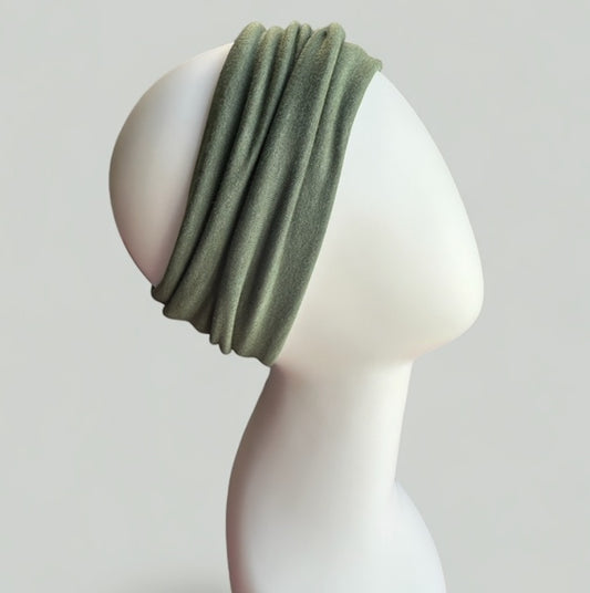 Oversized Jersey Headband (Olive) - ORGANITS®